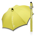 Light reflection wholesale advertising fashion aluminium straight easy sun uv parasol umbrella